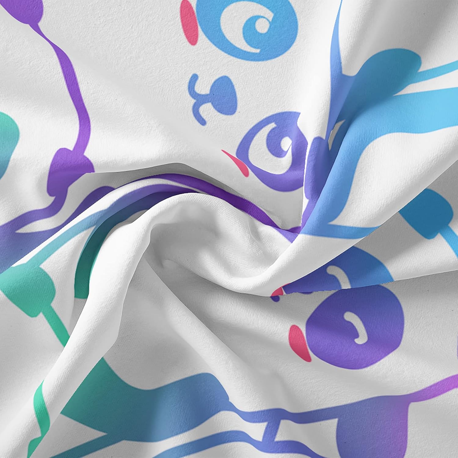 BailiPromise Juego de sábanas de 4 piezas con diseño de panda de dibujos animados tamaño Queen, diseño de animales kawaii, sábana bajera estampada