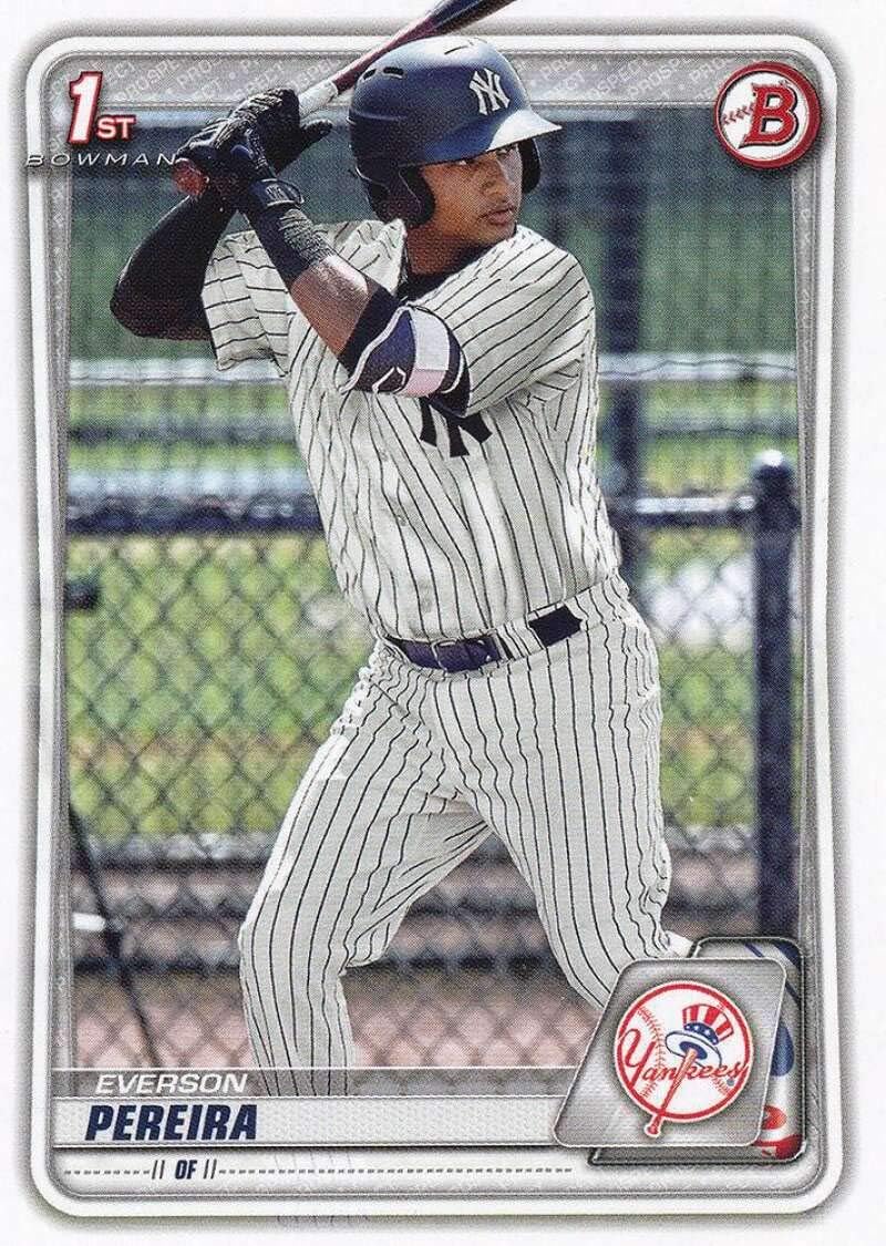 2020 Bowman Prospects #BP-51 Everson Pereira New York Yankees MLB Baseball Card NM-MT
