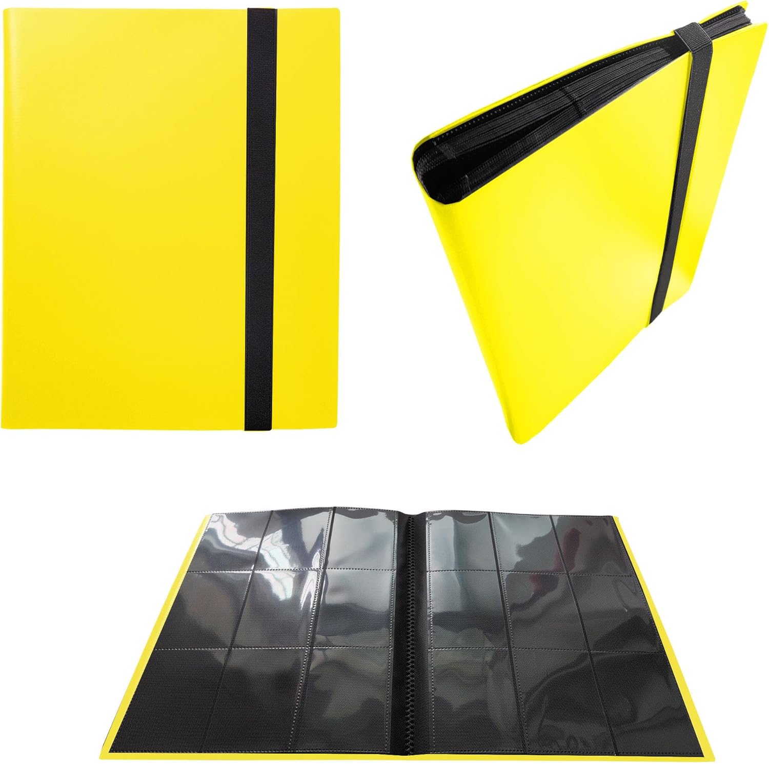 Carpeta de 9 bolsillos compatible con tarjetas de Pokémon, álbum de tarjetas de colección con mangas, tarjetas de intercambio de protección, 30
