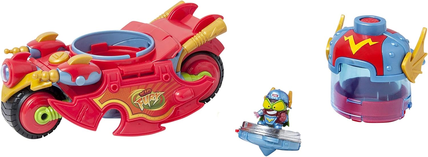 SuperThings Kid Fury Vehículo – Contiene 1 vehículo con 1 lanzador y parte superior y 1 figura exclusiva