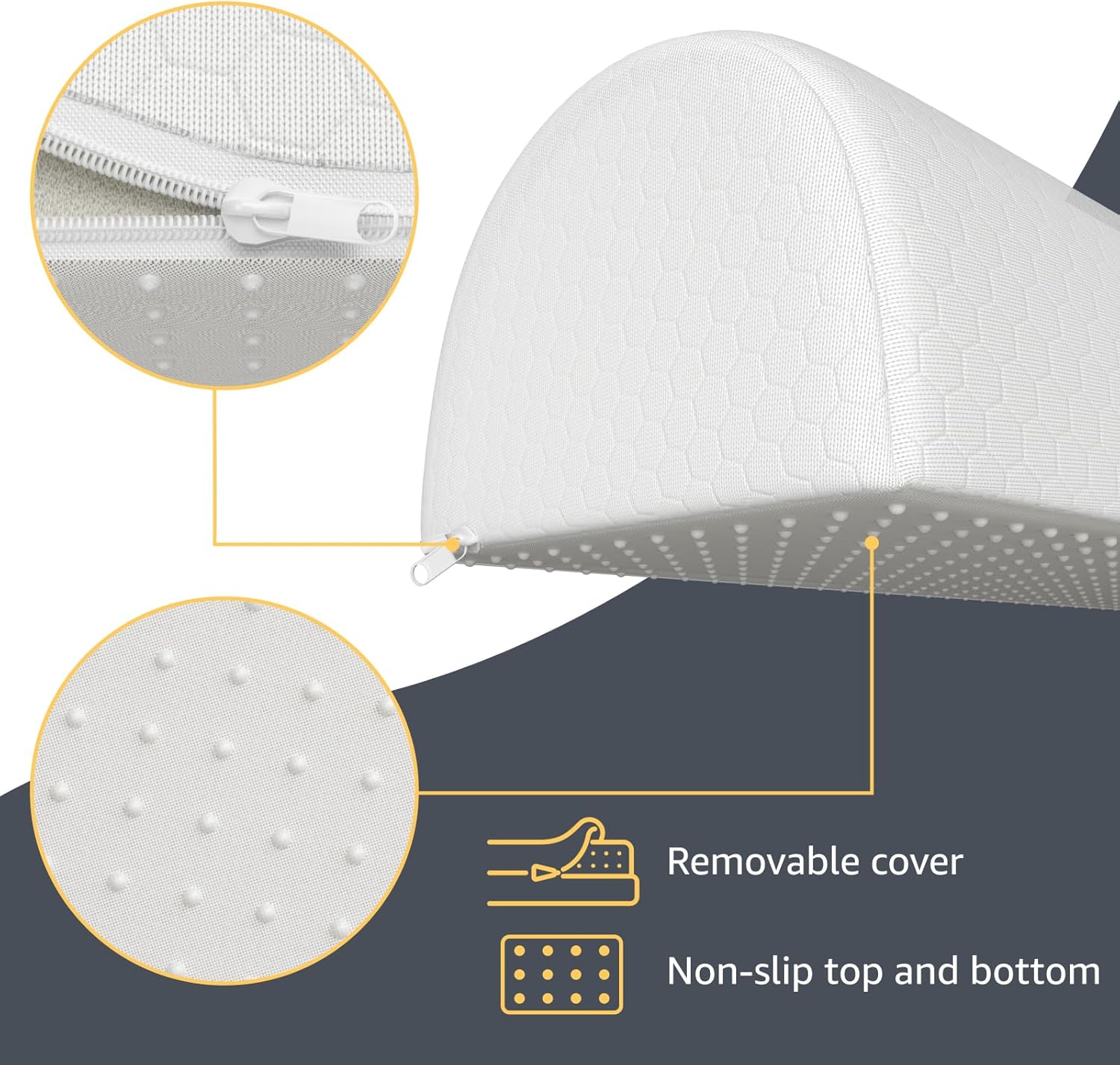 YENING Parachoques de cama extra largos de 63 pulgadas para niños pequeños, riel de protección de cama de espuma para cama de niños, parachoques de