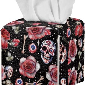 Cubierta cuadrada para caja de pañuelos de Halloween, accesorios de escritorio de oficina, cubierta de pañuelos Kleenex, soporte de pañuelos para Cubierta cuadrada para caja de pañuelos de Halloween, accesorios de escritorio de oficina, cubierta de pañuelos Kleenex, soporte de pañuelos para