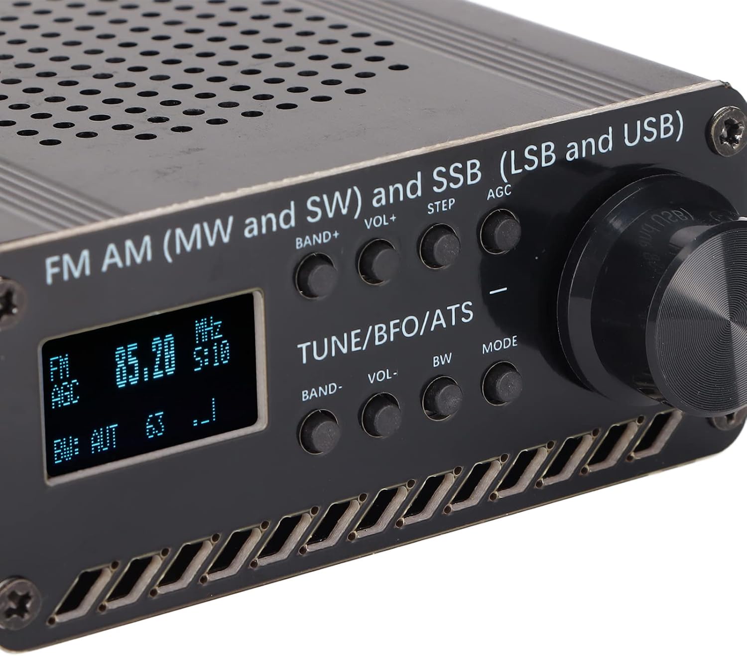 Receptor de radio portátil Escáner de banda completa FM AM (MW SW) SSB (LSB USB) Grabador de mano Si4732, todo en uno receptor de radio escáner y
