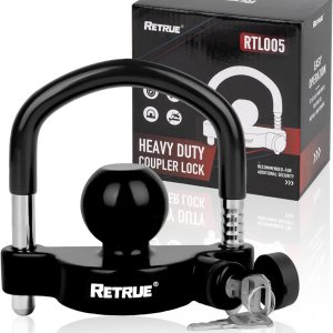 RETRUE Cerraduras universales de acoplamiento de enganche de bola para remolque para 1-78 pulgadas, 2 pulgadas, 2-516 pulgadas, acopladores de RETRUE Cerraduras universales de acoplamiento de enganche de bola para remolque para 1-78 pulgadas, 2 pulgadas, 2-516 pulgadas, acopladores de