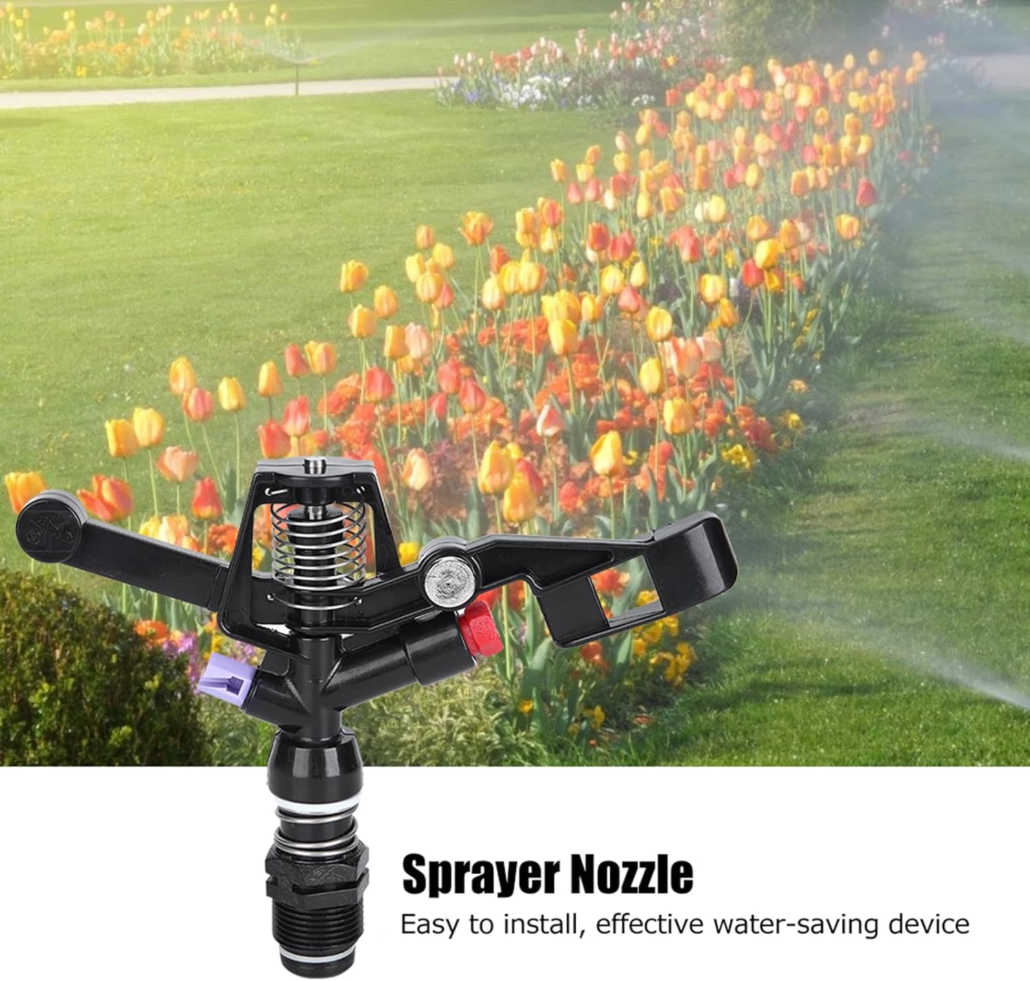 Fydun 5Pcs Nozzle Rotating Rocker Spraying Tool 34in DN20 M Thread for Agricultural Irrigation 5Pcs Nozzle Rotating Rocker for Family
