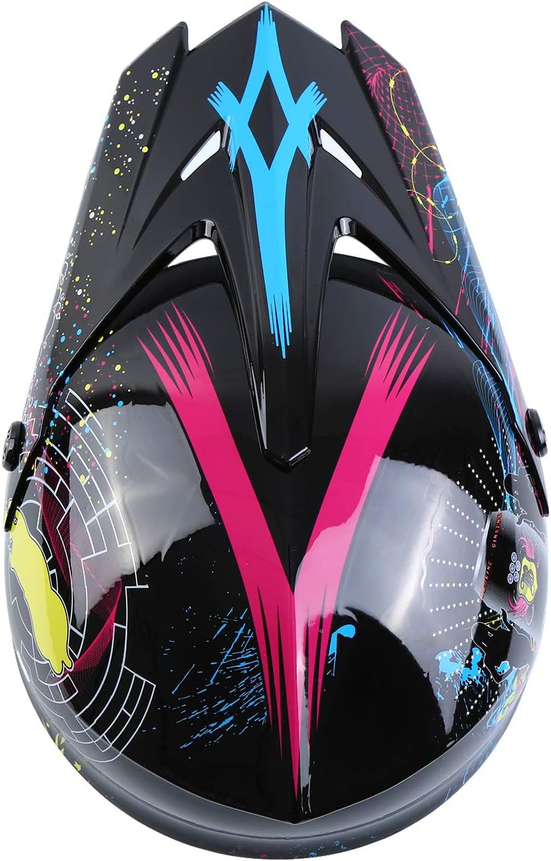 DOT – Casco todoterreno para adultos, casco de motocross, motocross, ATV, motocicleta, guantes de casco compatibles con FMVSS 218