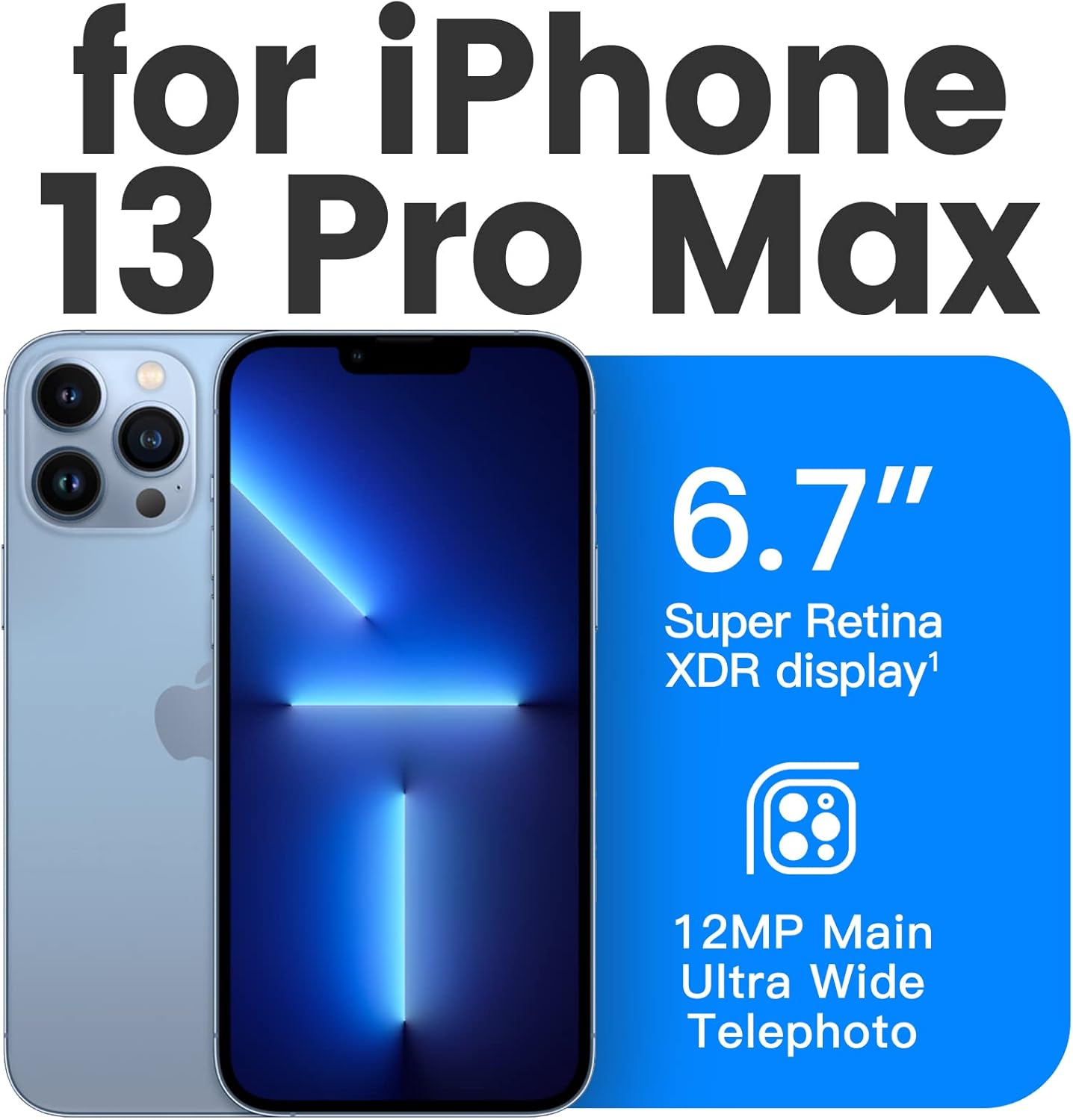 Mkeke Diseñado para iPhone 13 Pro Max Case Funda protectora a prueba de golpes Slim Phone Case Gradient Negro Verde