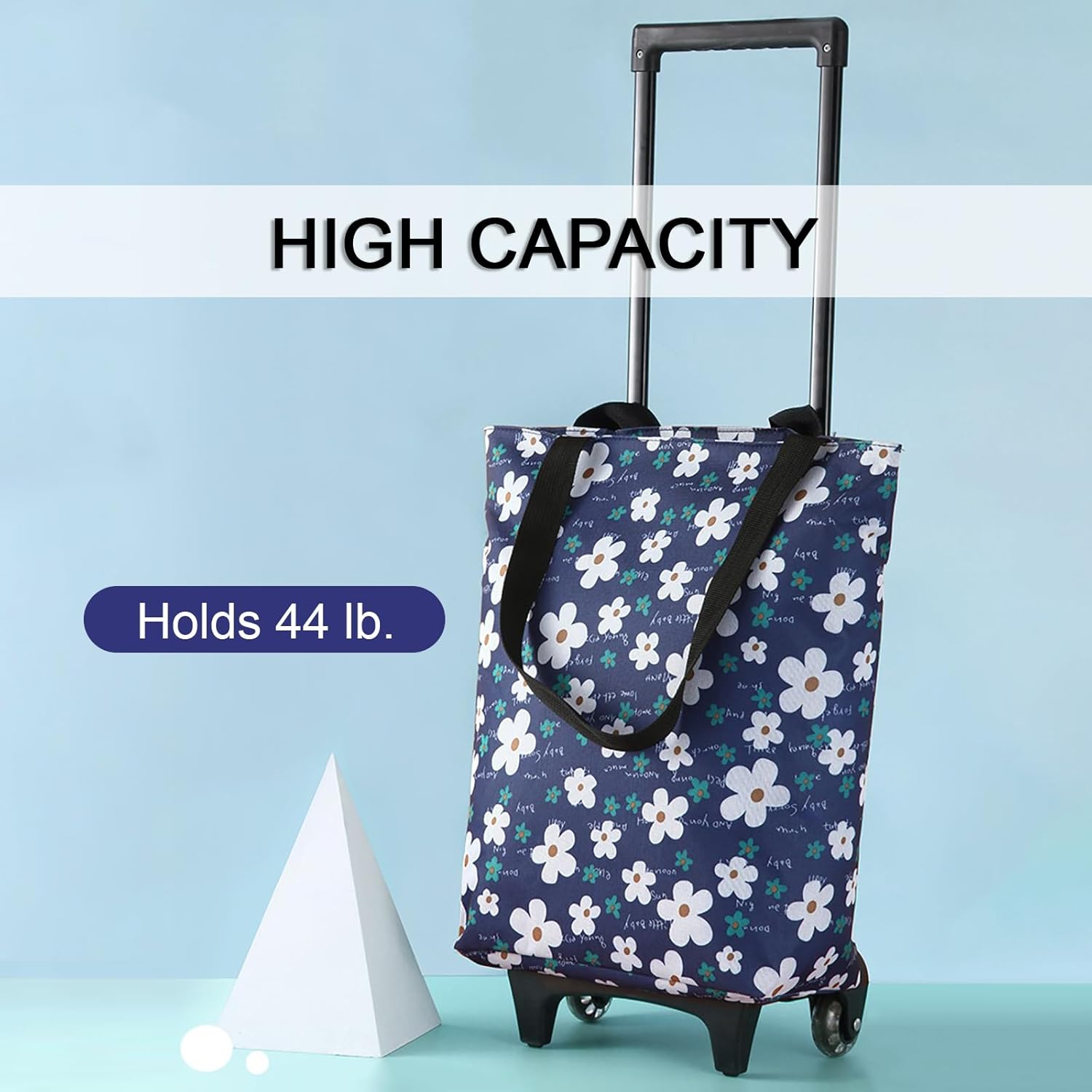Carros de compras para comestibles, carritos de comestibles, bolsa de mano con ruedas, bolsas plegables para carrito de compras, bolsas de