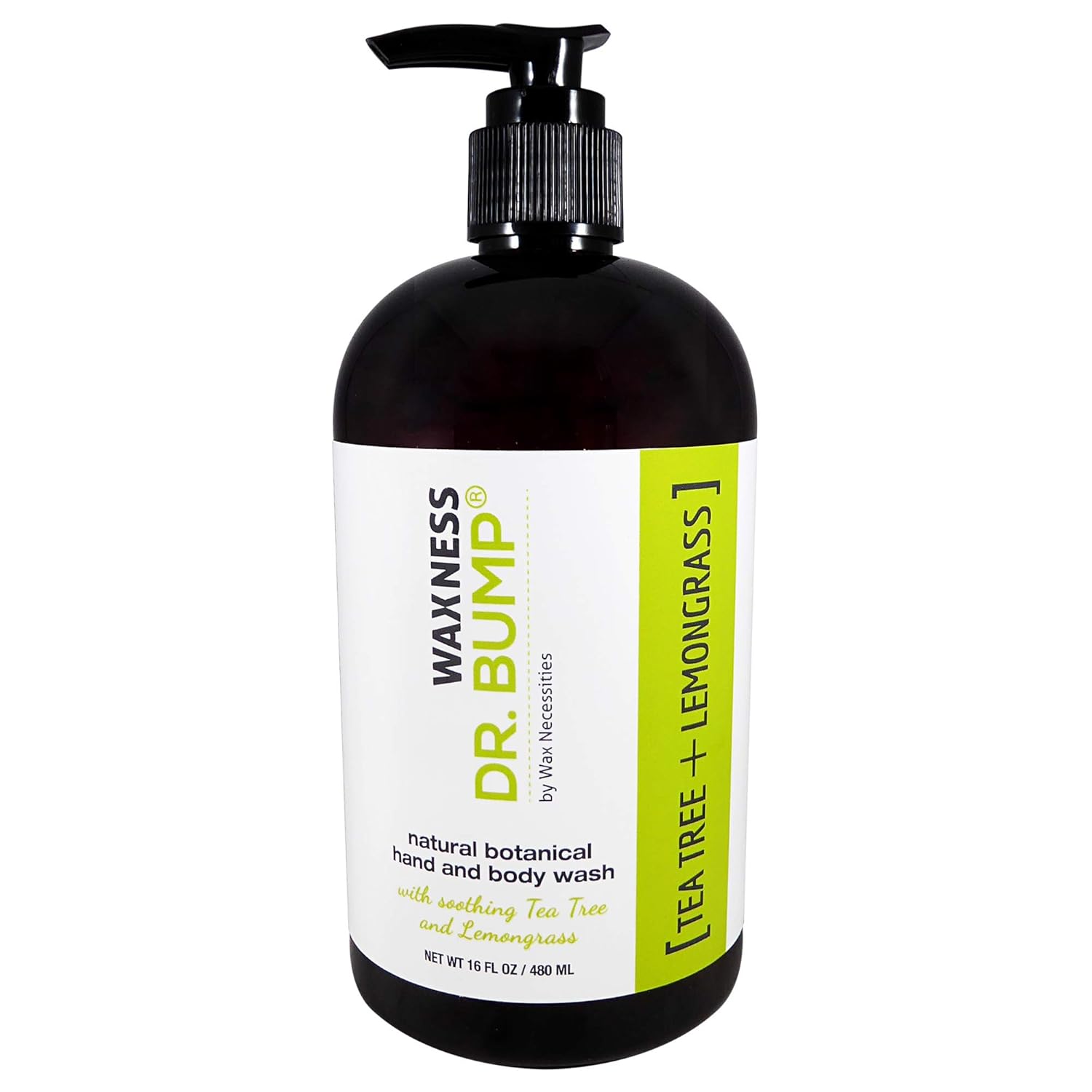 Waxness Dr. Bump Loción corporal botánica y lavado con árbol de té y hierba de limón 2 x 16 fl oz  16.2 fl oz