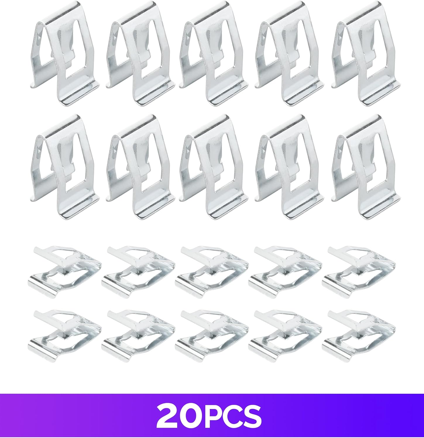 20 clips de metal para automóvil, clips de retención de metal, accesorios para consola de tablero de automóvil, accesorios de automóvil, consola