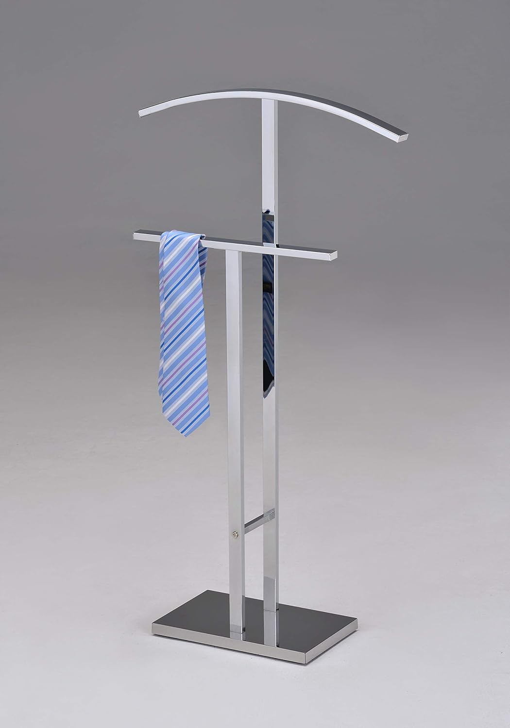Kings Brand Furniture – Soporte de valet de metal con acabado cromado Dossi