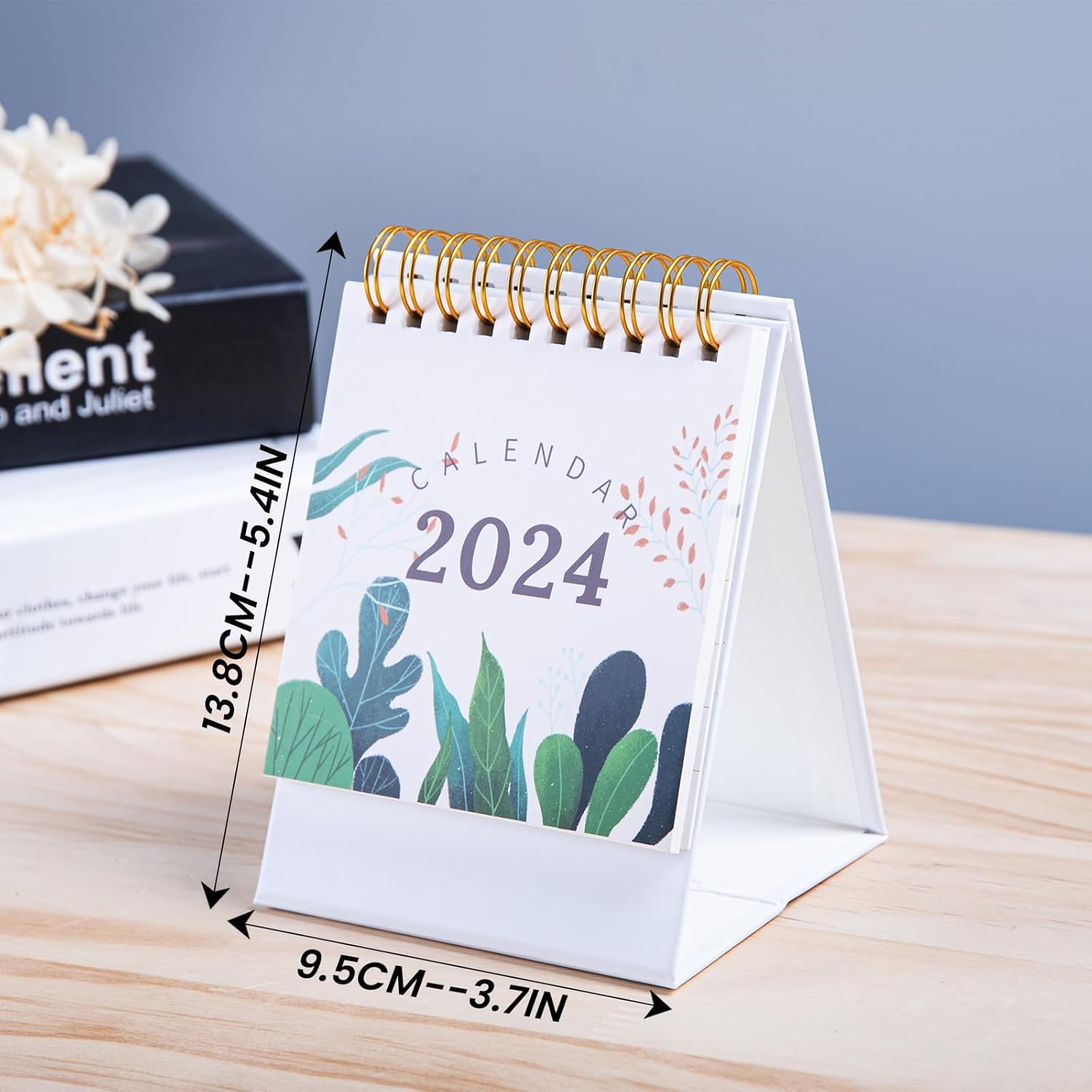 Calendario de escritorio pequeño 2024-2025, mini calendario de escritorio de julio de 2024 a diciembre de 2025, decoración de escritorio