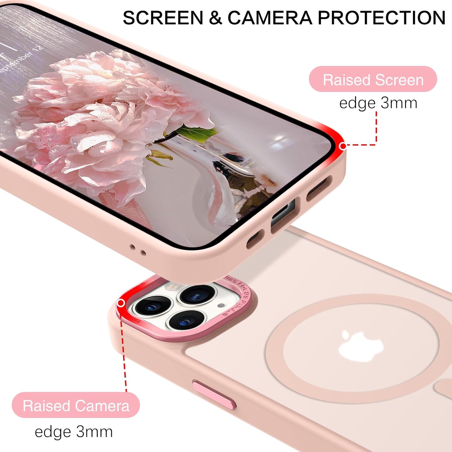 BENTOBEN Funda magnética para iPhone 11 Pro Max, iPhone 11 Pro Max compatible con MagSafe translúcida mate a prueba de golpes para mujeres, hombres