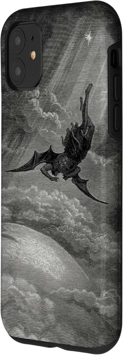 Funda para iPhone 11 The Fall of Lucifer Gustave Dore Fallen angel Lux Lucifer