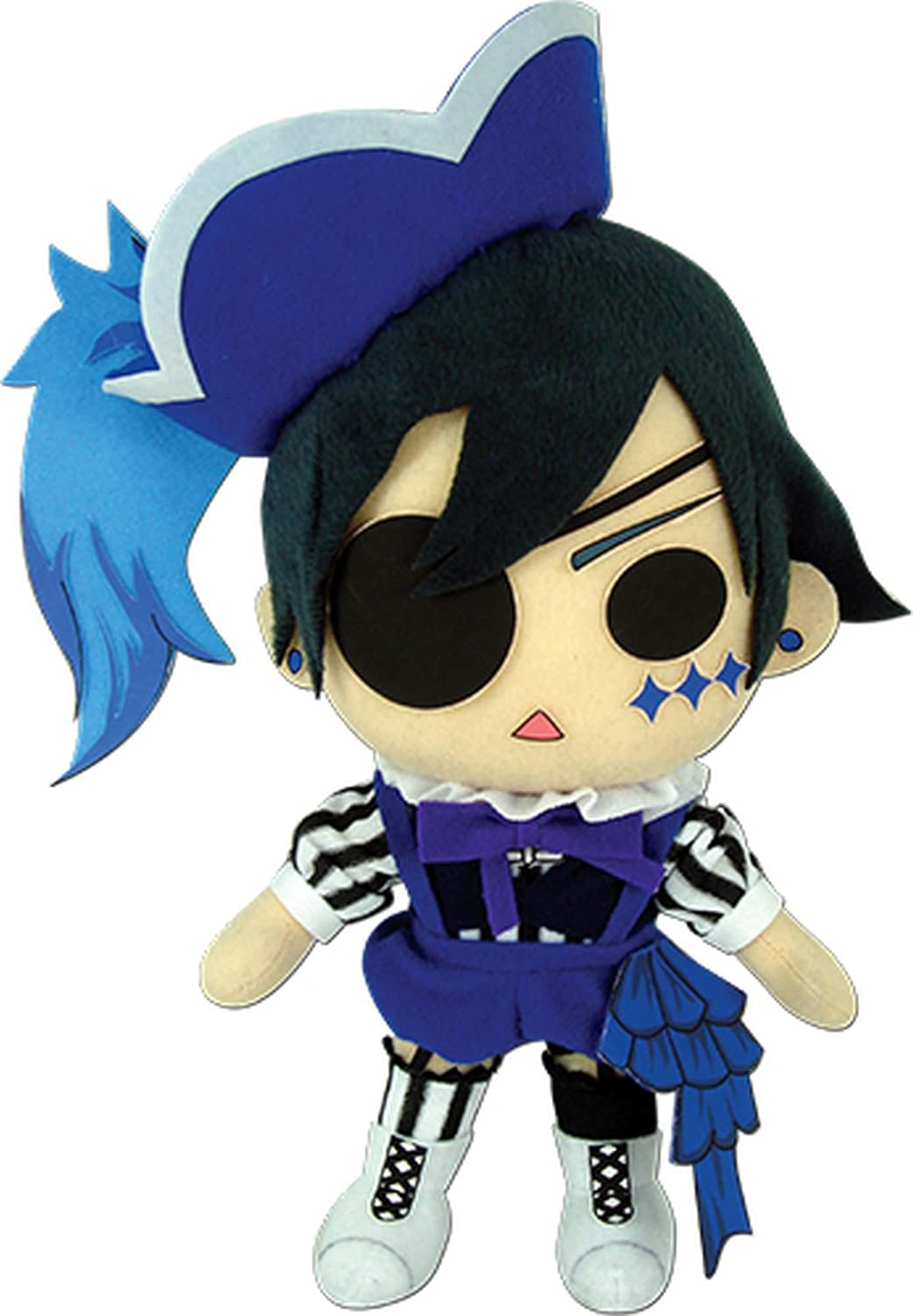 GE Animation GE-52768 Ciel Phantomhive – Peluche de 8.5 pulgadas, diseño de libro de Buter negro, multicolor