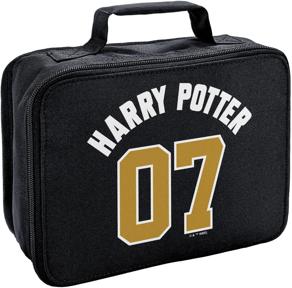 LOGOVISION Harry Potter Jersey Clean Insulated Soft Side Lunch Box – Bolsa de almuerzo reutilizable para trabajo de oficina escolar, sin BPA