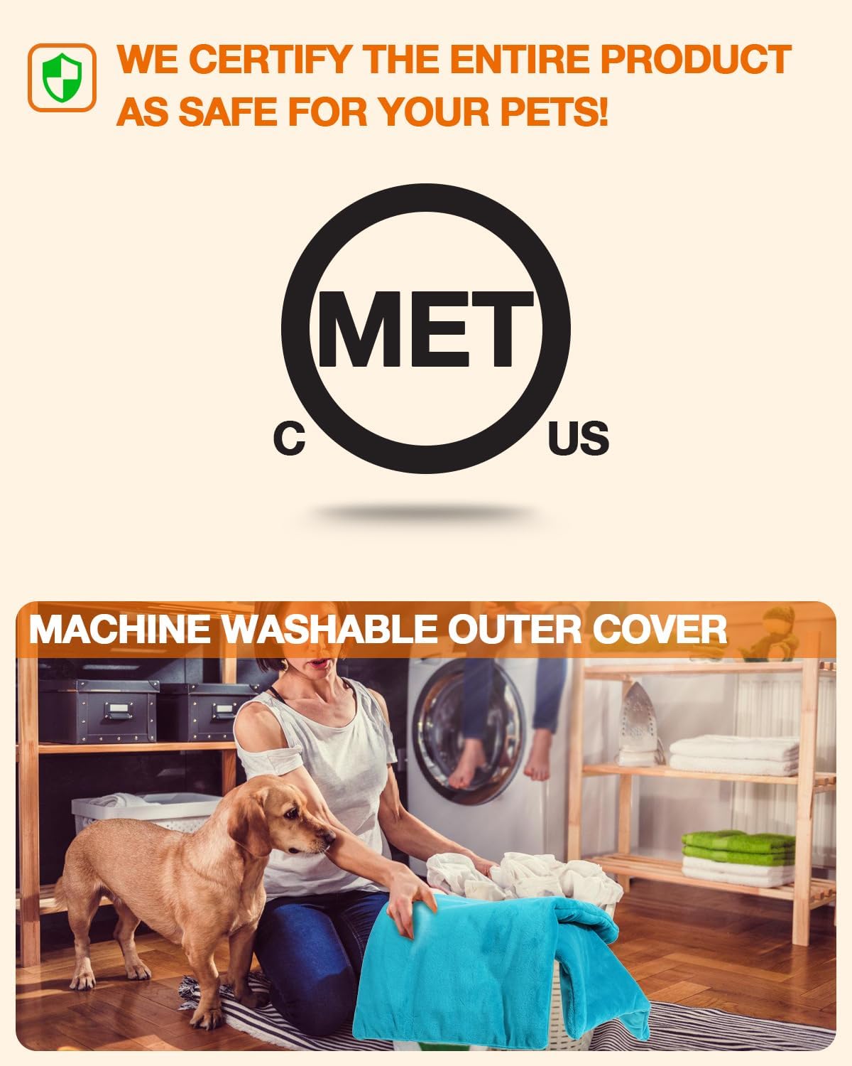 Almohadilla térmica eléctrica para mascotas, manta térmica eléctrica para perros y gatos, manta cálida impermeable con cable resistente a las