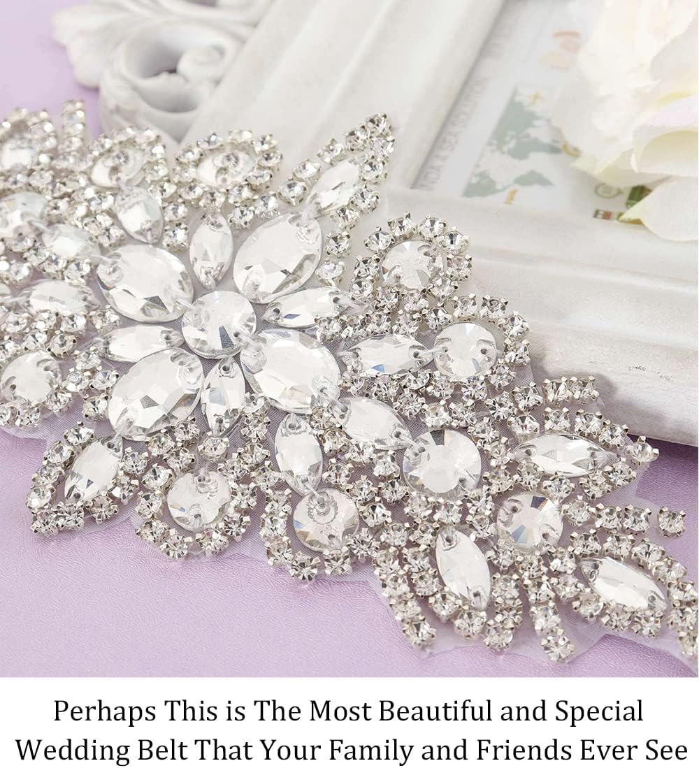 Cinturón de diamantes de imitación de perlas de cristal nupcial Faja de boda Recorte de cuentas de mujeres Vestidos Sash