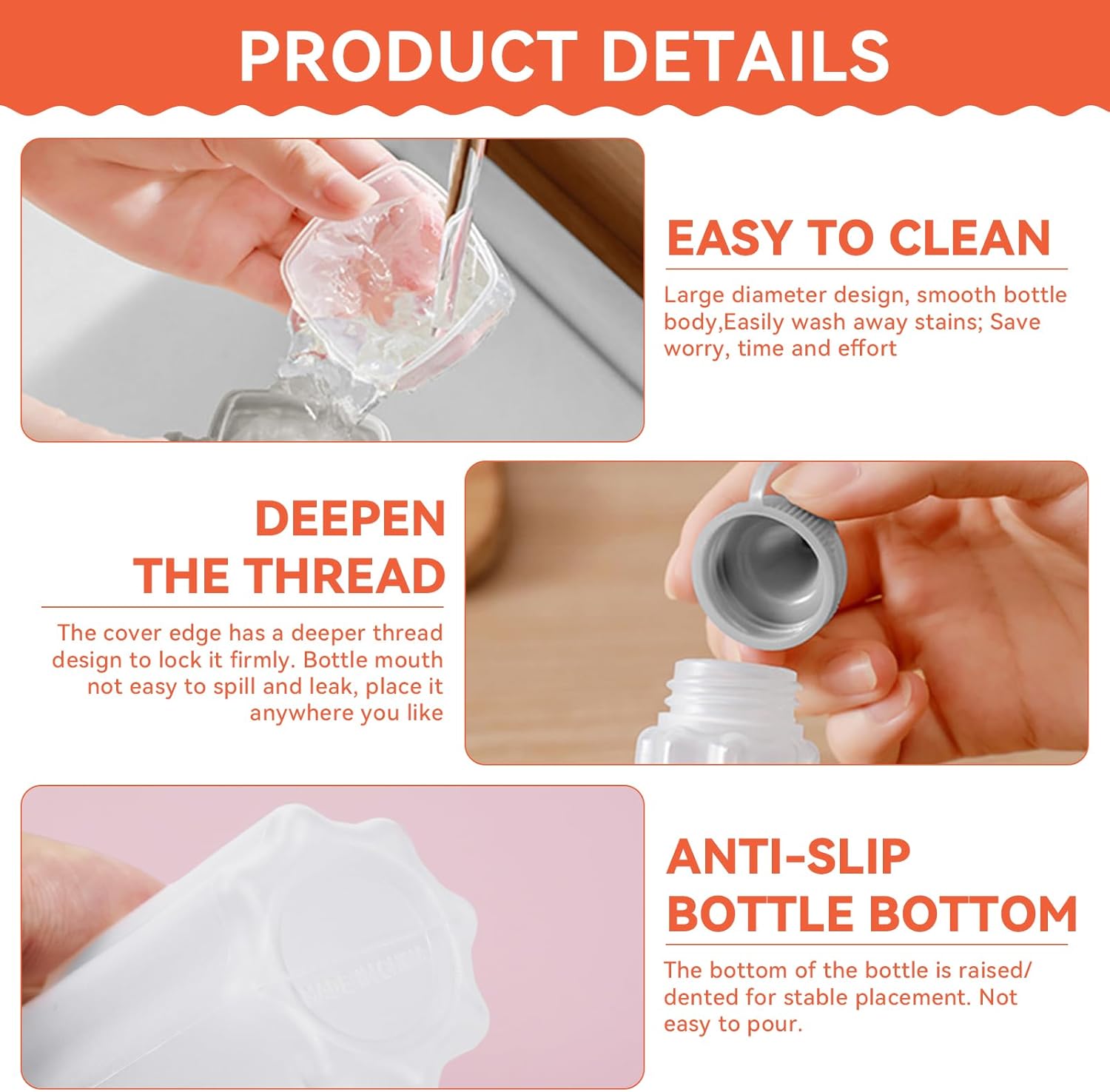 12 unidades de mini botellas de plástico para exprimir salsas, cajas de condimentos pequeños para condimentos, recipientes para aderezos de ensalada
