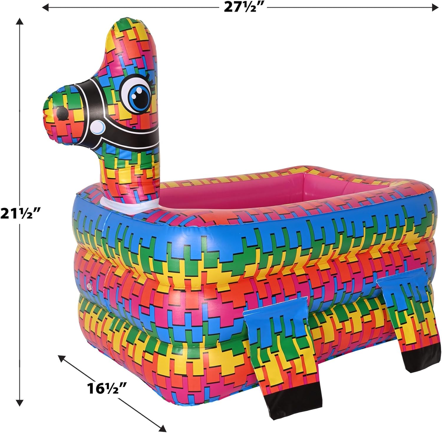 Beistle Enfriador inflable de piñata mexicana de 27.5 x 21.5 pulgadas para decoraciones de fiesta, suministros de fiesta de Cinco de Mayo, capacidad