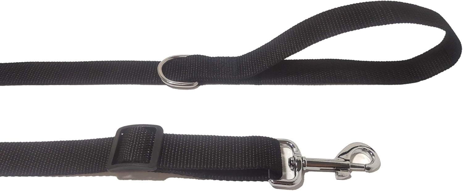 Correa ajustable de nailon para perro, correas de perro de 6 pies de largo para perros medianos y grandes
