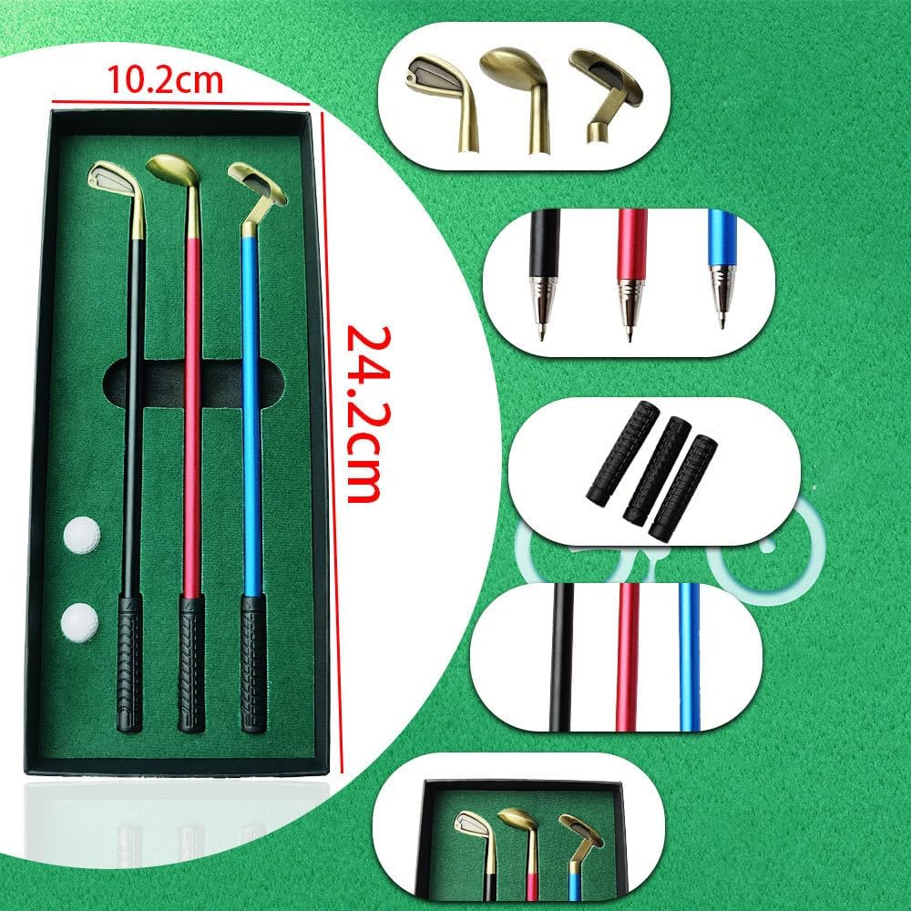 Regalos de bolígrafo de golf para hombres, mujeres y adultos, rellenos únicos de calcetines de Navidad, papá, jefe, compañeros de trabajo, él,