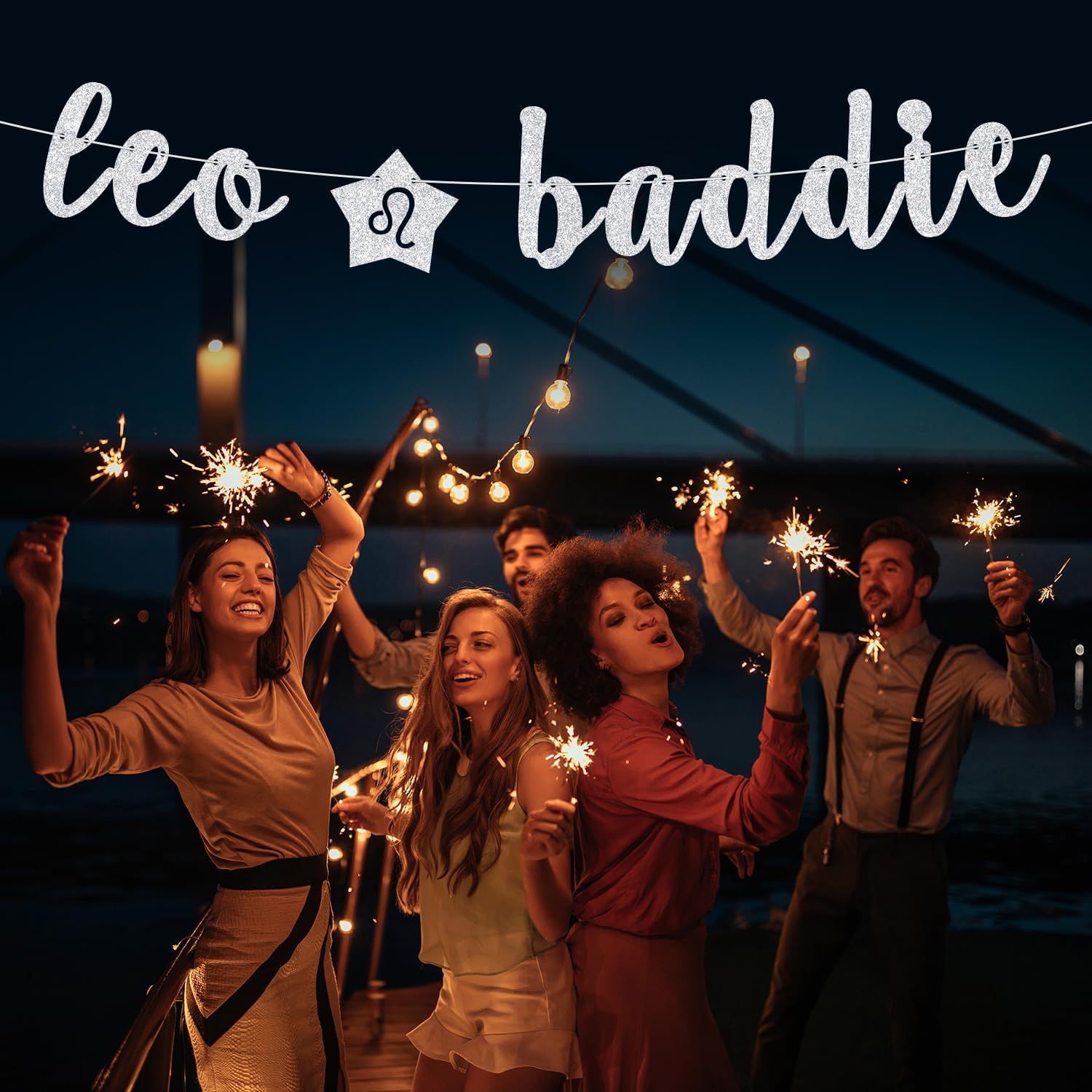 Cartel de Leo Baddie, decoración de feliz cumpleaños de Leo, decoración de fiesta de cumpleaños temática de Leo con 12 constelaciones del zodiaco