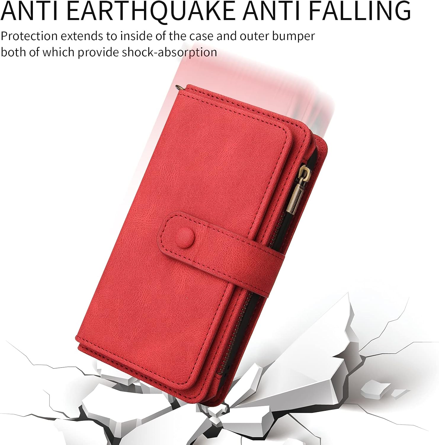Asuwish Funda de teléfono para iPhone 66s78SE 2020 2022 con protector de pantalla de vidrio templado y soporte para tarjeta de identificación