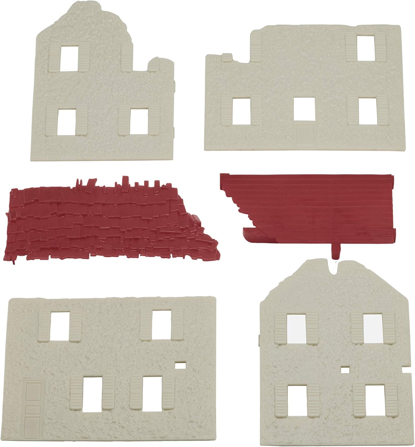 BMC WW2 Ruined Spanish Farm House – Accesorio de plástico para hombres del ejército