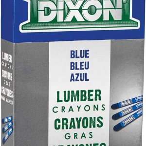 Dixon Crayones industriales de madera, azul, 12 unidades Dixon Crayones industriales de madera, azul, 12 unidades