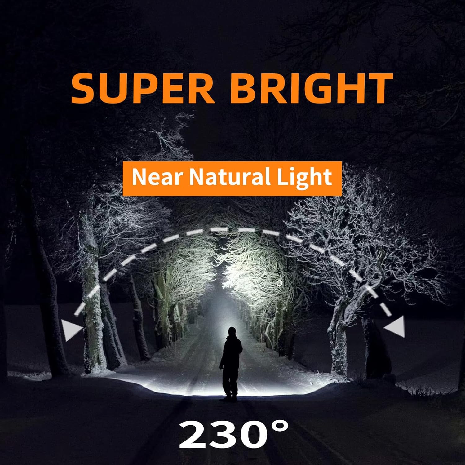Linterna frontal recargable, 5000 mAh, 1500 lúmenes, lámpara LED de haz ancho súper brillante, luz de casco duro, faros delanteros para frente,