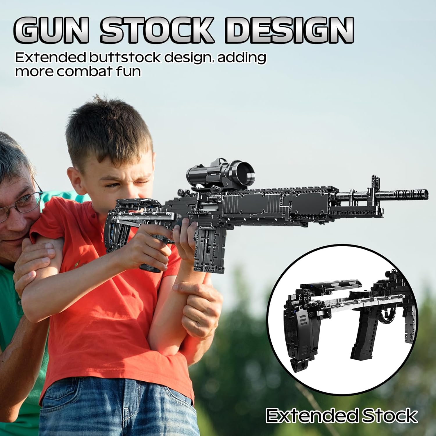 Juguete de colección de ladrillos de construcción MK14 11  1606 piezas modelo de pistola de construcción de francotirador juego de francotirador