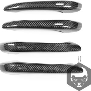 Accesorios interiores de coche Fibra de carbono real Exterior manija de puerta Trim para Porsche Macan 14-20 modelos (con agujero de detección) Accesorios interiores de coche Fibra de carbono real Exterior manija de puerta Trim para Porsche Macan 14-20 modelos (con agujero de detección)