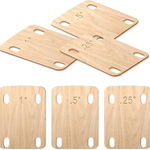 YASUOA Cuña de guitarra de madera de arce de alta calidad para una alineación eficaz y ajuste de ángulo, adecuada para todo tipo de guitarras, 3 YASUOA Cuña de guitarra de madera de arce de alta calidad para una alineación eficaz y ajuste de ángulo, adecuada para todo tipo de guitarras, 3