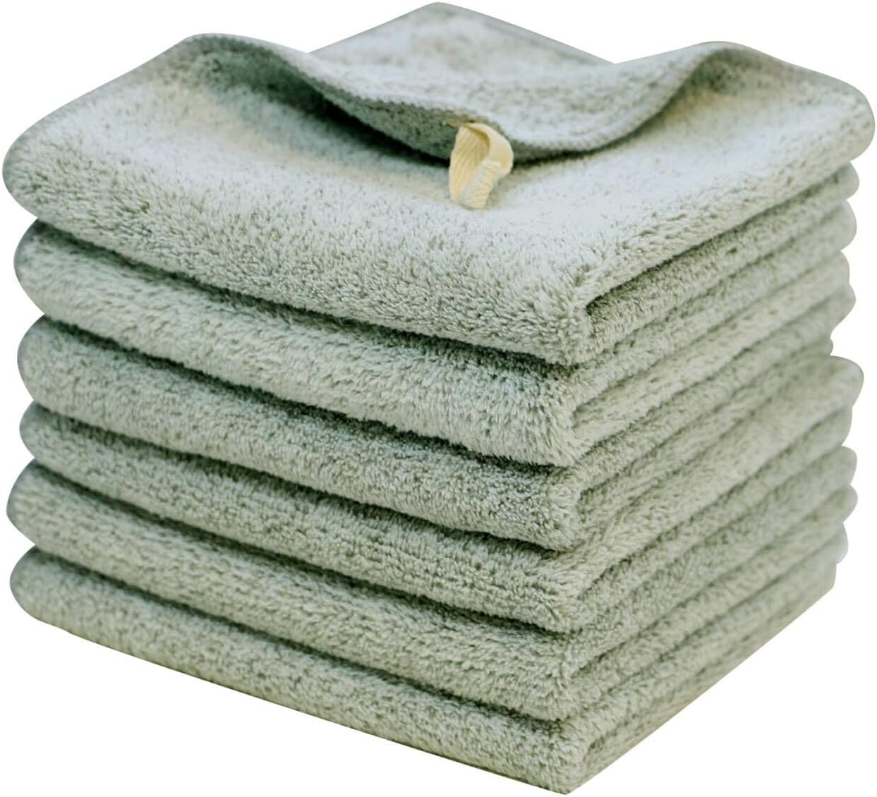 Paños faciales de microfibra para cara, ojos, labios de secado rápido, reutilizables, ultra suaves, paños desmaquillantes para baño, 12 x 12