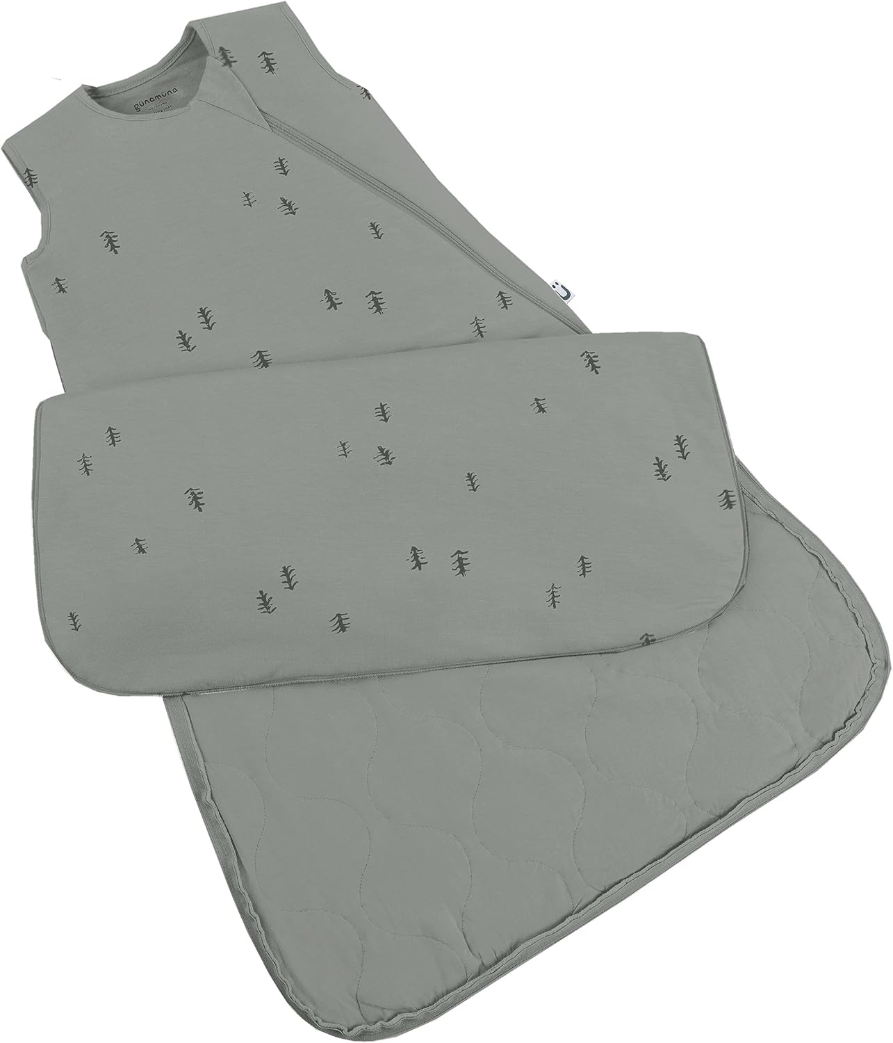 GUNAMUNA günamüna – Manta unisex para bebé, saco de dormir de rayón de bambú, saco de dormir con cremallera para pañales, 1.0 TOG