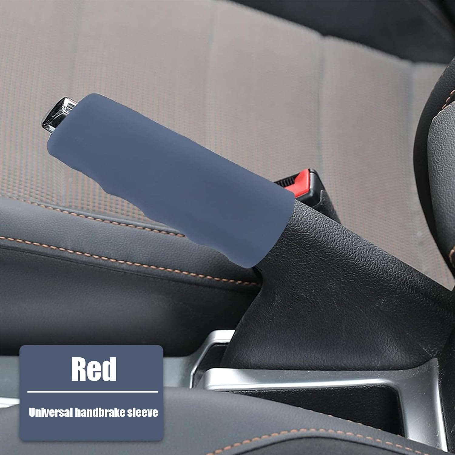 1 funda para freno de mano para automóvil, kit decorativo de palanca de freno de mano de silicona, protector de manija de freno en forma de onda,