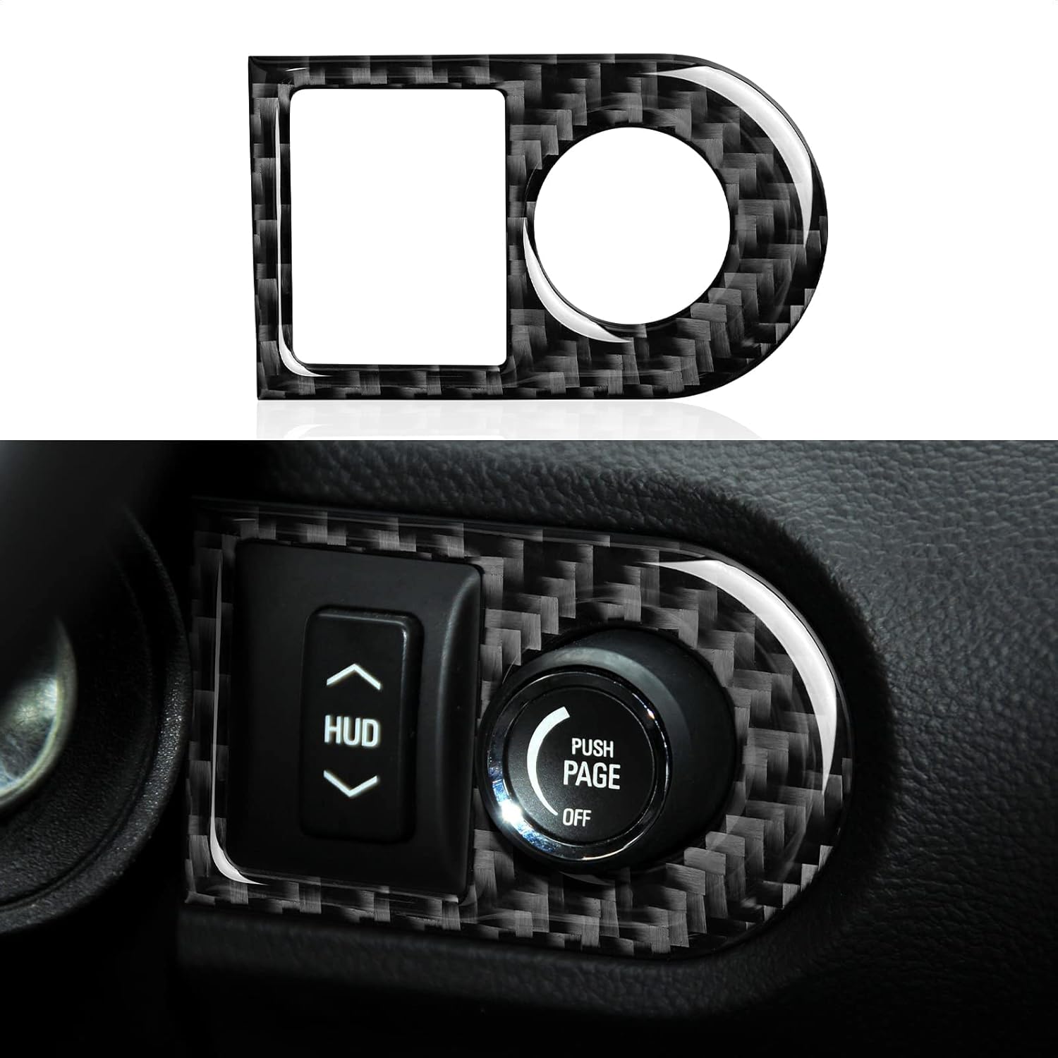 Coche HUD panel adhesivo fibra de carbono accesorios interiores para Chevrolet Camaro 2010 2011 2012 2013 2014 2015
