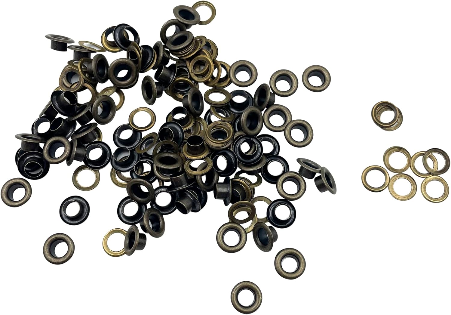 Agujero de 0.157in, 200 juegos de ojales con arandelas para zapatos, núcleos de cuentas, ropa, cuero, lona bronce A1107