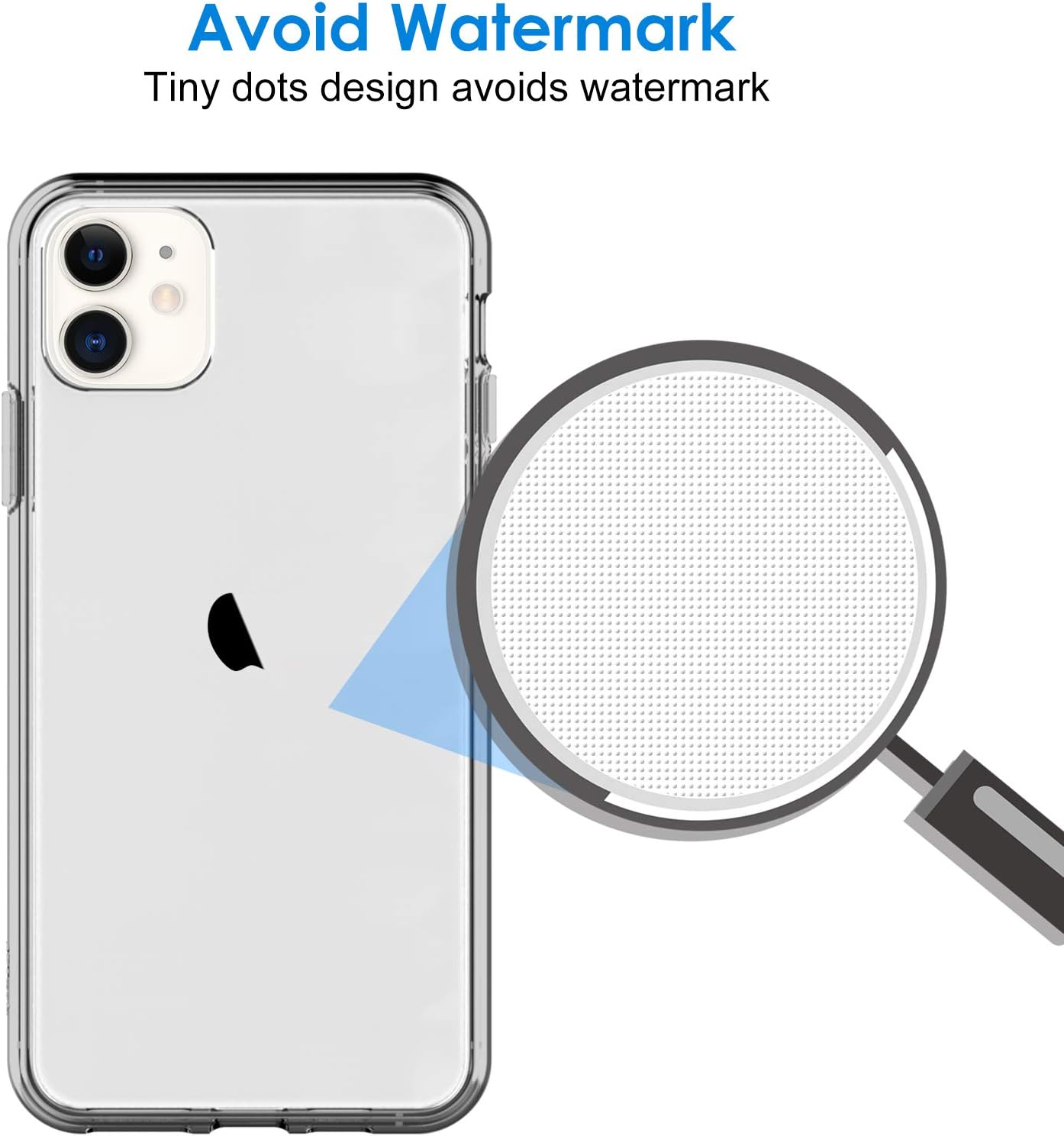 JETech – Funda para iPhone 11 de 6.1 pulgadas, no se torna amarillenta, a prueba de golpes, con parte trasera transparente y antirayaduras (color