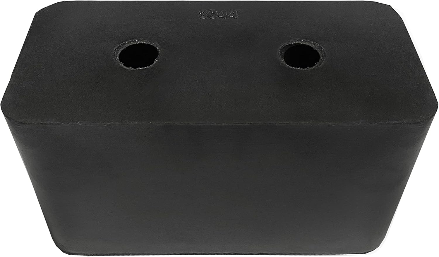 Paquete de 2 parachoques de muelle de goma reforzada de 6 x 3.25 x 3 pulgadas – Tampón rectangular moldeado para semi, camión, remolque, plataforma