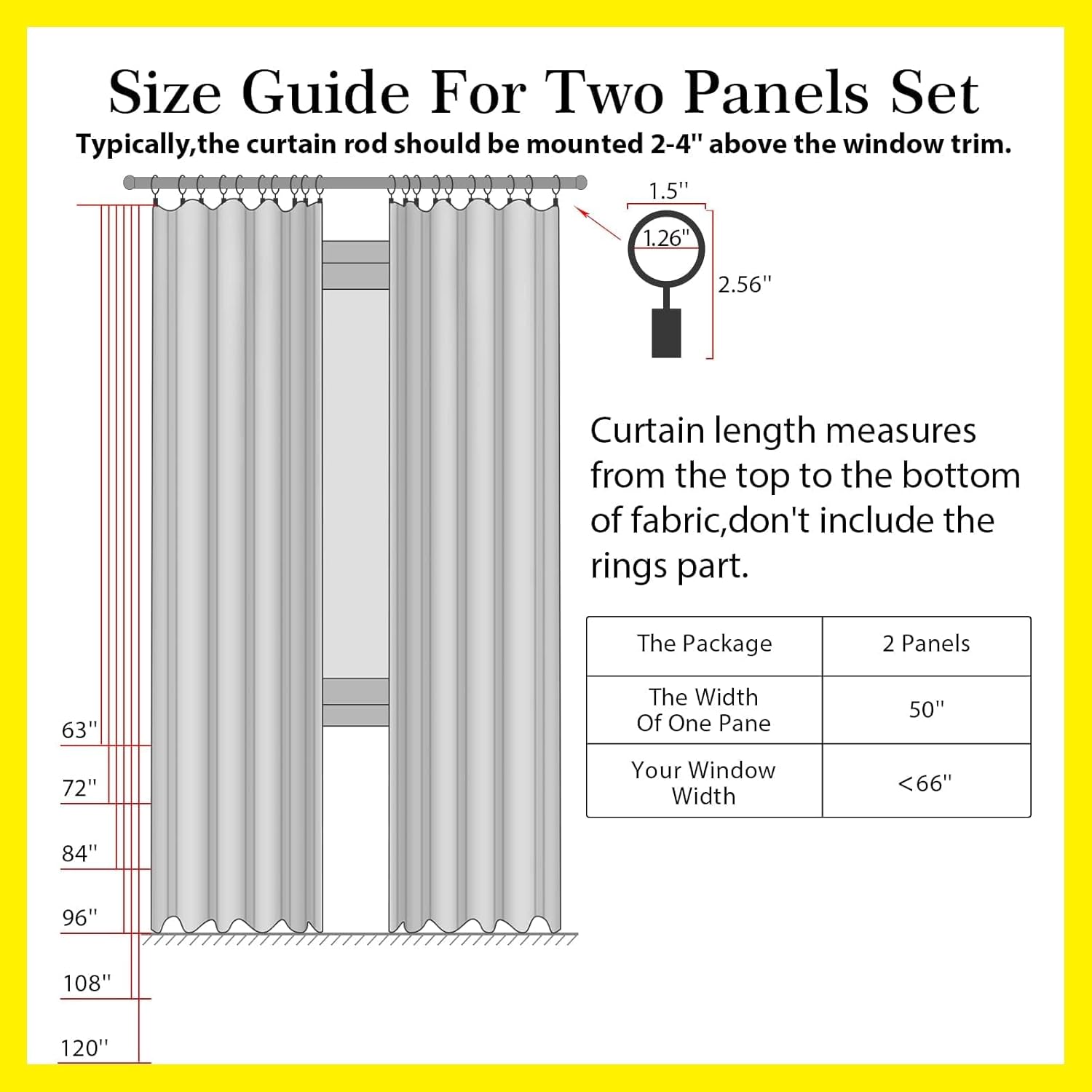 100% Blackout Shield Cortinas opacas de lino de 84 pulgadas de largo, juego de 2 paneles, anillos de clipcortinas opacas con bolsillo para barra,