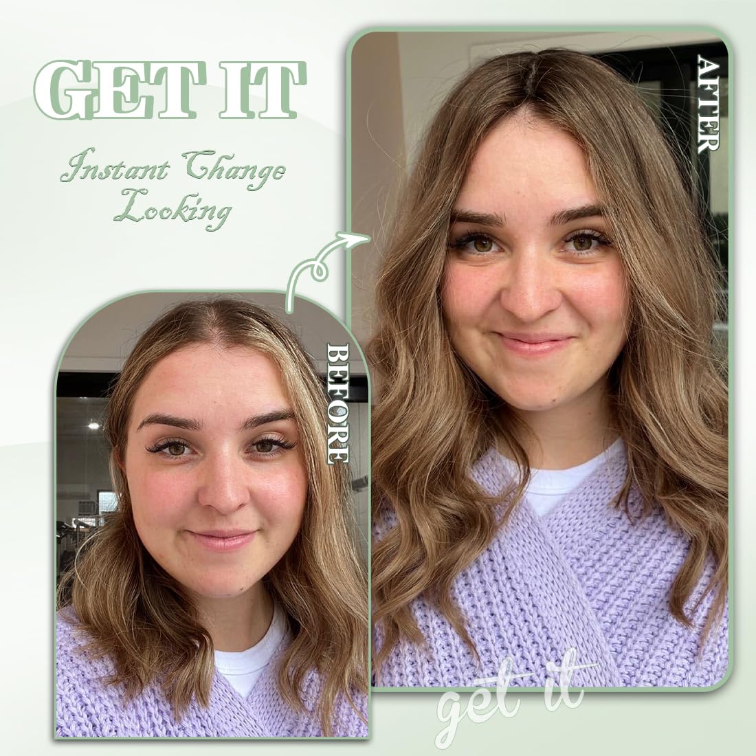 UDU Toppers para el cabello para mujer, piezas de cabello humano real para mujeres con cabello fino, reflejos degradados, piezas de cabello para