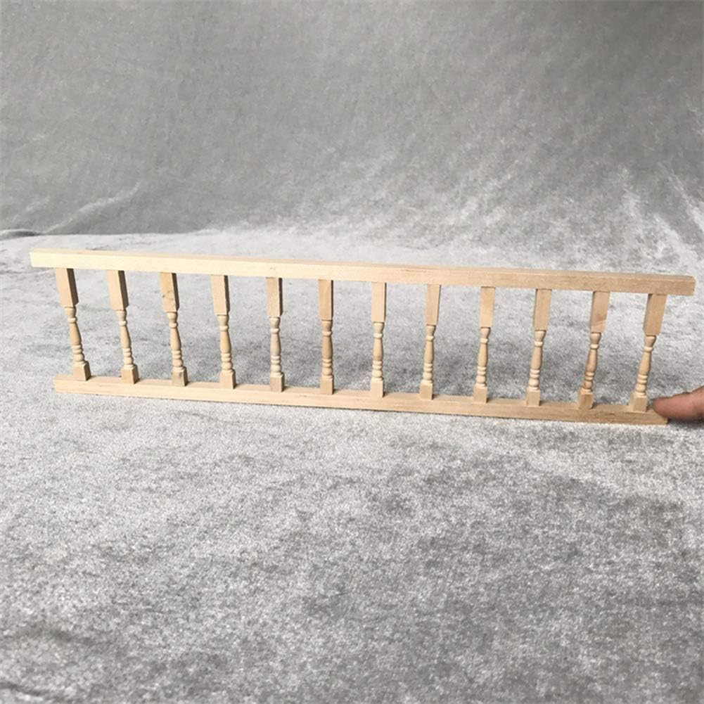 Valla de madera para casa de muñecas en miniatura 112, modelo de casa de muebles de madera