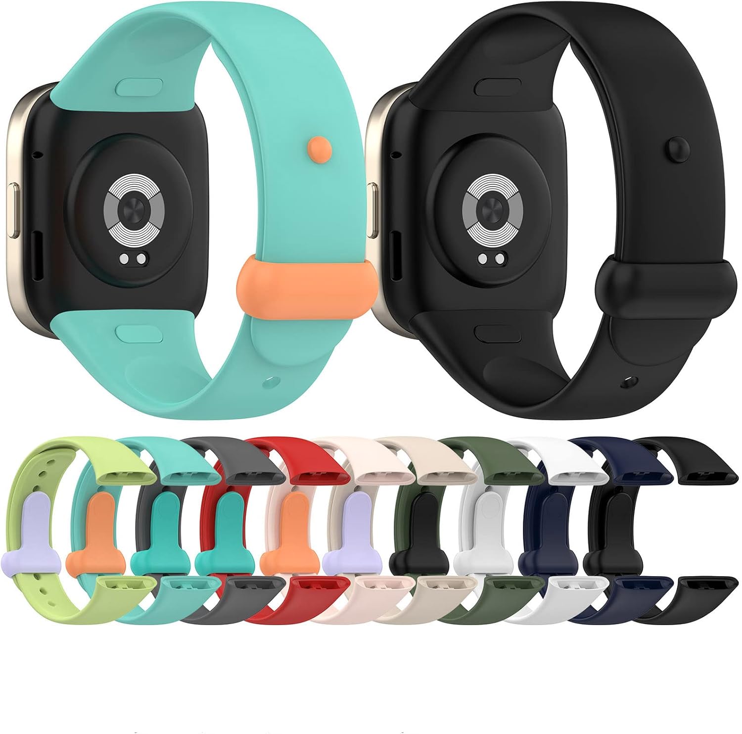 Compatible con Xiaomi Redmi Watch 3 bandas, correa de repuesto de silicona deportiva femenina, correa de reloj para reloj inteligente Mi Watch Lite