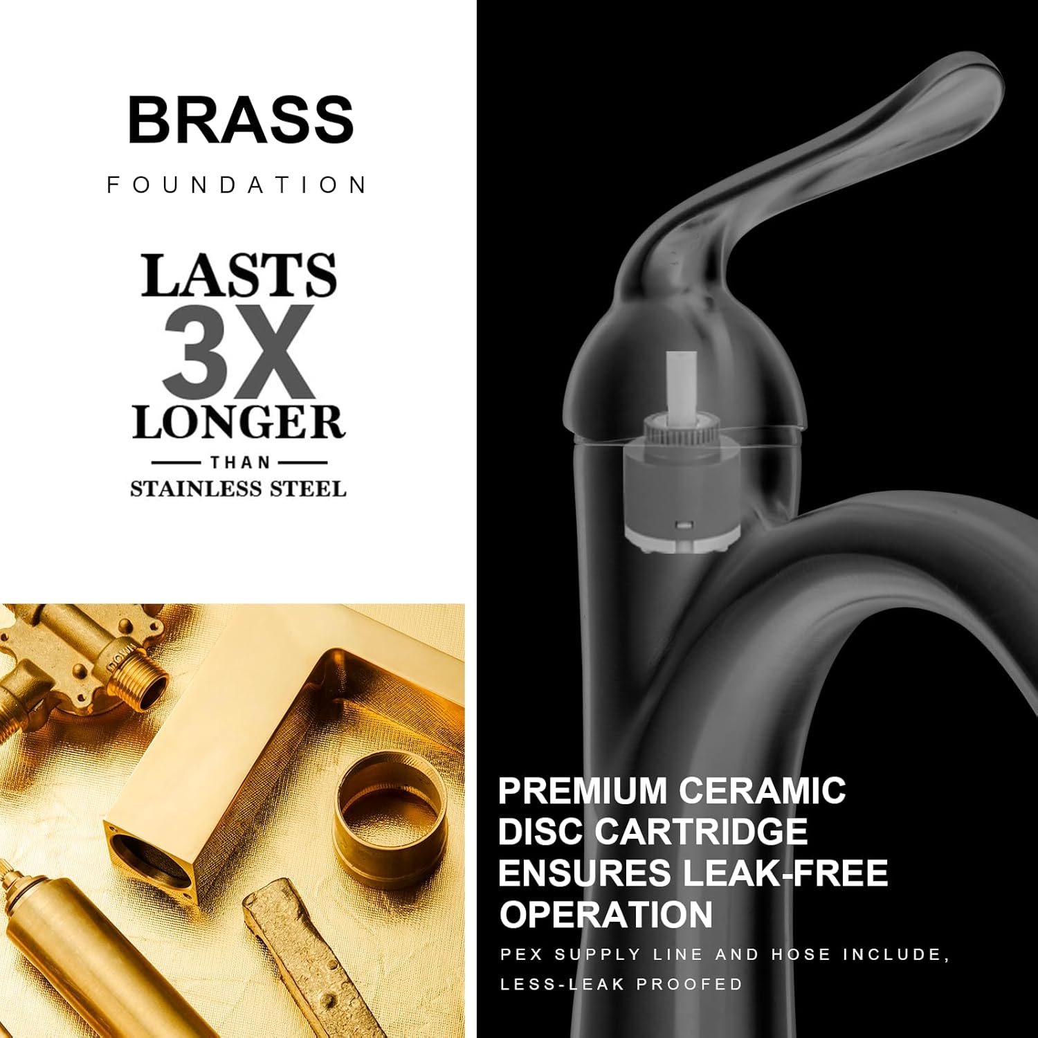 Lava Odoro – Grifo de baño de bronce aceitado con una sola manija, grifo de lavabo de bronce antiguo de un solo agujero, grifo de tocador de bronce