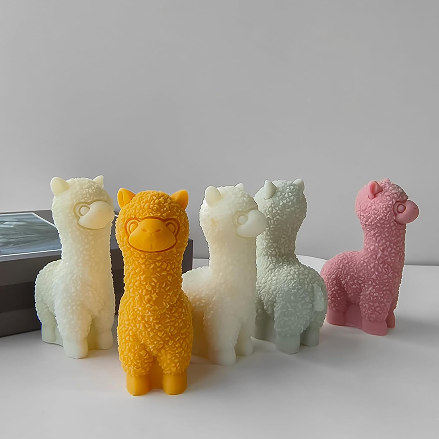 Molde de alpaca Molde de vela de alpaca, molde de vela de oveja, molde de resina de alpaca, molde de arcilla, molde de fundición de resina de