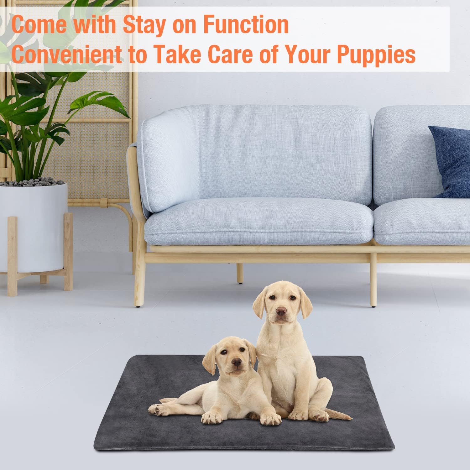 ENJOY PET Almohadilla térmica para mascotas, almohadilla térmica para perros con temporizador de 13 niveles y 9 niveles de temperatura, almohadillas