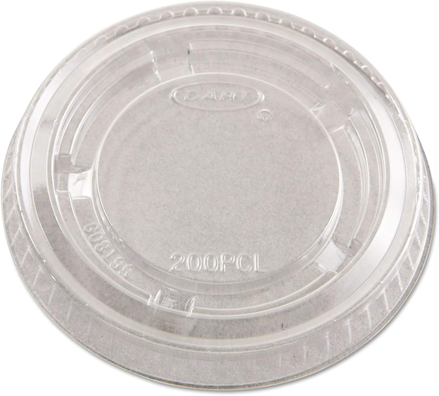 DCC PL2N Complementos PorciónTapa de Copa de Medicina, Plástico, Transparente, 2500Cartón