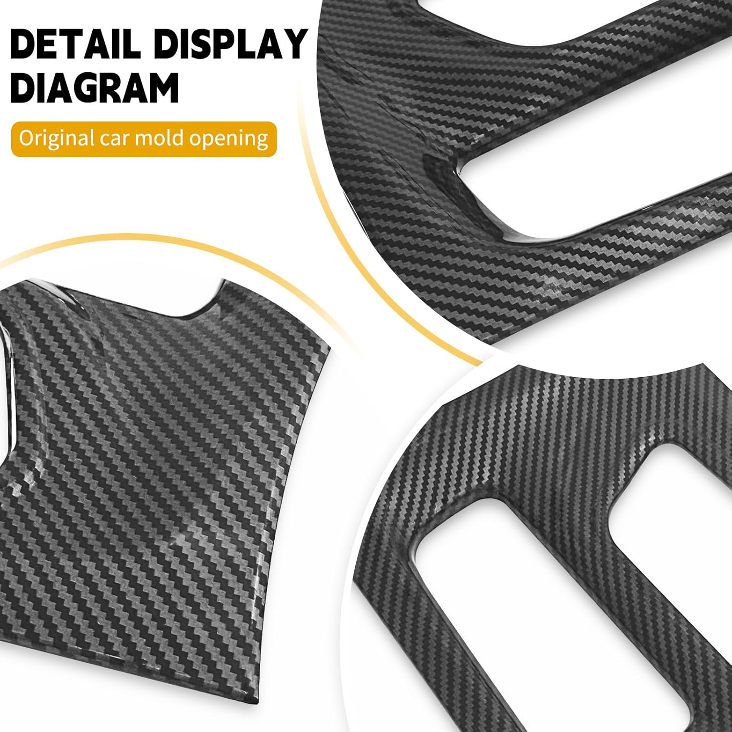 Cubierta de palanca de cambios de control central, accesorios interiores, fibra de carbono para Dodge Charger 2015-2023 2024